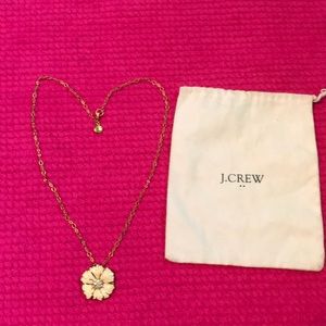 JCREW Factory white flower necklace
